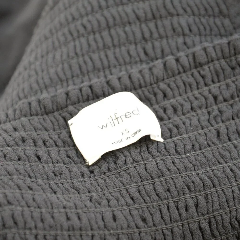 Aritzia Wilfred Novella Blouse Black Sz XS - Picture 4 of 6